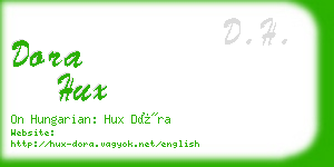 dora hux business card